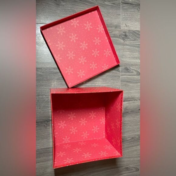 🎄❤️🎄 12” NEW Christmas “Merry & Bright” Stacking Tower Medium Square Nesting … - Picture 3 of 8